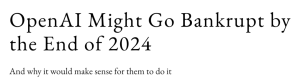 漂亮！ChatGPT母公司做了这件事，高调回击“破产流言”！