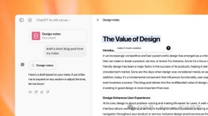 Canvas让用户可以以不同的方式与 ChatGPT 合作进行写作和编程项目
